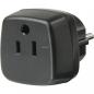 Preview: Brennenstuhl Reiseadapter USA, Japan/Schutzkontakt, Steckdosenadapter (schwarz, Bulk)